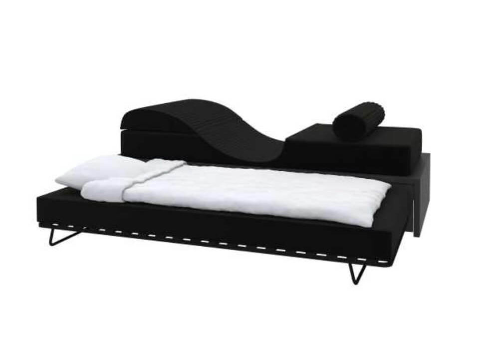 Łóżko z materacem pełzajacym z kolekcji Young Users by Vox, 2011