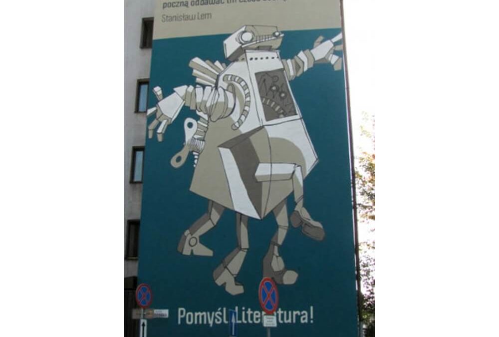 Mural Pomyśl: Literatura!/Lem, 2012